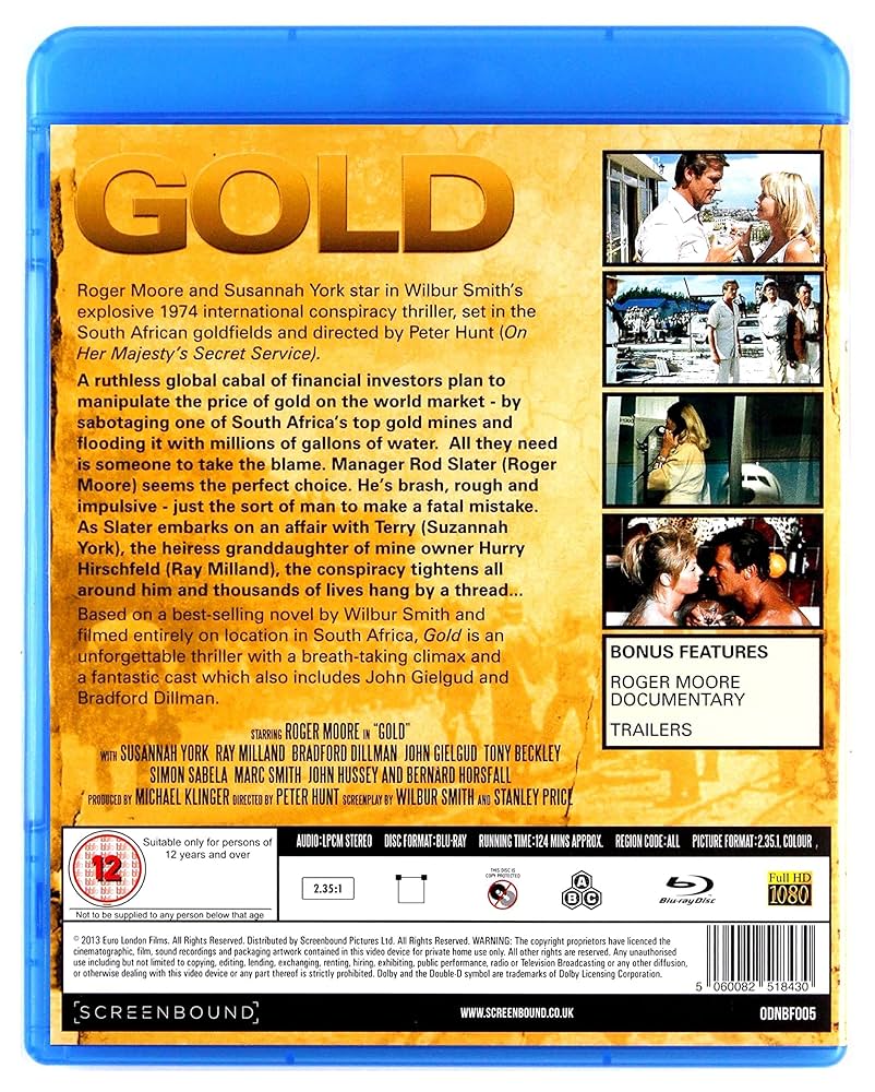 Gold [Blu-ray] : Roger Moore, Susannah York, Ray Milland